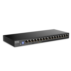 Коммутатор Коммутатор Zyxel GS1100-16ES, 16xGE, DIP-switch, настольный, бесшумный