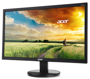 23,8" ACER K242HYLHbi, VA, ZeroFrame, Black, 1920x1080, 75Hz, 1xVGA + 1xHDMI(1.4), FreeSync