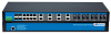 Неуправляемый промышленный Gigabit Ethernet коммутатор, 16 x 100M RJ45, 8 x 100M оптика, 4 x 1G SFP, питание 100~240VAC/DC, монтаж в стойку 19″