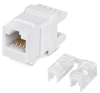 Cabeus KJ-RJ45-Cat.5e-180 Degree Вставка Keystone Jack RJ-45(8P8C), 180 градусов, категория 5e, Dual IDC (110&Krone type), белая Cabeus KJ-RJ45-Cat.5e-180 Degree Вставка Keystone Jack RJ-45(8P8C), 180 градусов, категория 5e, Dual IDC (110&Krone type), белая
