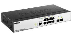Коммутатор D-LINK Управляемый L2 , 8x1000Base-T, 2x1000Base-X SFP, защита от статического электричества до 6 кВ, CLI, консольный порт RJ-45, RPS, подде Коммутатор D-LINK Управляемый L2 , 8x1000Base-T, 2x1000Base-X SFP, защита от статического электричества до 6 кВ, CLI, консольный порт RJ-45, RPS, подде