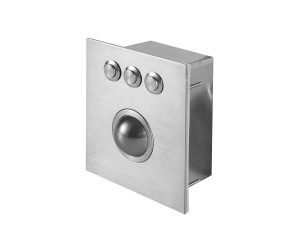 Промышленный трекбол K-TEK-B107-38-OTB-DWP-PS/2 корпус из нерж. стали, шар 38 мм из стали, встраиваемый, PS/2, IP65 static