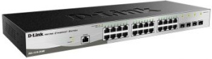 Коммутатор D-LINK DGS-1210-28/ME/B 24x1Гбит/с 24xКомбо(1000BASE-T/SFP) 4SFP управляемый