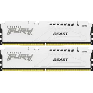 Память оперативная/ Kingston 32GB 5600MT/s DDR5 CL40 DIMM (Kit of 2) FURY Beast White XMP Память оперативная/ Kingston 32GB 5600MT/s DDR5 CL40 DIMM (Kit of 2) FURY Beast White XMP