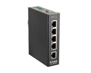 Коммутатор D-Link DIS-100E-5W/A1A, L2 Unmanaged Industrial Switch with 5 10/100Base-TX ports.1K Mac address, 802.3x Flow Control, Stand-alone, Auto MD