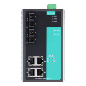 Управляемый коммутатор 4 x 10/100BaseTX, 2 x 100BaseFX (многомодовое оптоволокно) с функцией Power Over Ethernet (PoE), с расширенным диапазоном темпе