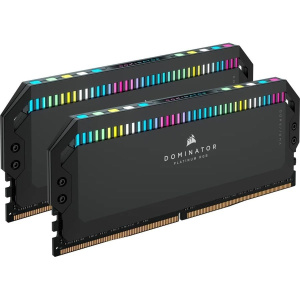 Оперативная память CORSAIR Память оперативная/ DDR5, 5200MHz 32GB 2x16GB DIMM, Unbuffered, 40-40-40-77, STD PMIC, XMP 3.0, DOMINATOR PLATINUM RGB DDR5 Black Heatspreader