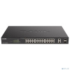 D-Link DGS-1100-26MPPV2/A3A Настраиваемый L2 коммутатор с 24 портами 10/100/1000Base-T и 2 комбо-портами 1000Base-T/SFP (порты 1-24 PoE 802.3af/at, по