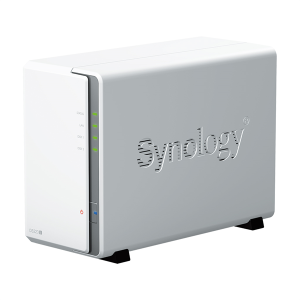 Системы хранения данных Synology QC 1,7GhzCPU/1Gb/RAID0,1/upto 2 HP HDD SATA(3.5')/2xUSB3.2/1xGbE/iSCSI/2xIPcam(upto 12)/1xPS/1YW (DS223j) repl DS220j