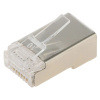 Разъем Hyperline WR-8P8C-5E-SH WRline Коннектор RJ-45 под витую пару, категория 5e, экранированный, универсальный (100 шт в упаковке)