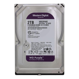2TB WD Purple (WD22PURZ) {Serial ATA III, 5400- rpm, 256Mb, 3.5"} 2TB WD Purple (WD22PURZ) {Serial ATA III, 5400- rpm, 256Mb, 3.5"}