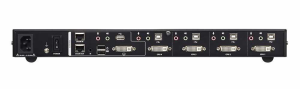 КВМ перевключатель ATEN 4-Port USB DVI Multi-View KVMP Switch