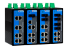 Неуправляемый промышленный Fast Ethernet коммутатор, 6 x 100M RJ45, 2 x 100M оптика, питание 85~264VAC/DC, монтаж на DIN-рейку