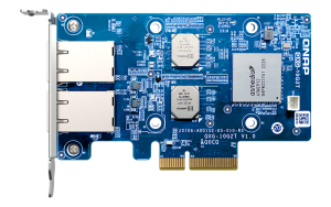 Сетевая карта QNAP Expansion Card QXG-10G2T PCIe Gen3x4 2x10GbE(BASE-T)