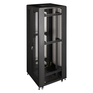 Шкаф 19" Шкаф 19" Business, 42U 800x1200, черный, передняя дв. перфорир., задняя дв. распашная перфорир.