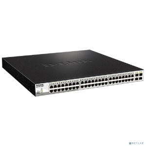 D-Link DGS-1210-52MPP/E2A PROJ Настраиваемый L2 коммутатор с 48 портами 10/100/1000Base-T и 4 портами 1000Base-X SFP (порты 1-48 PoE 802.3af/at, PoE-б