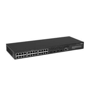 DAHUA 28-портовый управляемый коммутатор, уровень L3Порты: 24 RJ45 10/100/1000Мбит/с, 4 SFP+ 1000/10000Мбит/с(uplink); питание: 100~240В(AC); грозозащ DAHUA 28-портовый управляемый коммутатор, уровень L3Порты: 24 RJ45 10/100/1000Мбит/с, 4 SFP+ 1000/10000Мбит/с(uplink); питание: 100~240В(AC); грозозащ