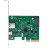 Контроллер ORIENT AM-31U2PE-AC, PCI-Ex4 v3.0, USB 3.2 Gen2 2-port ext (Type-A + Type-C), ASM1142 chipset, разъем доп.питания, в комплекте LP планка кр