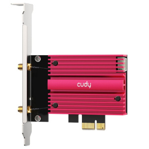 Адаптер беспроводной связи (Wi-Fi) CUDY AX5400 Wi-Fi 6E PCI Express Adapter 5400Mbps Wi-Fi 6E / Bluetooth 5.2 PCI Express Adapter with Heatsink and Ma