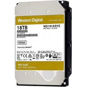 18TB WD Gold (WD181KRYZ) {SATA III 6 Gb/s, 7200 rpm, 512Mb buffer}