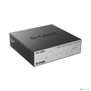 D-Link DES-1005D/O2B Неуправляемый коммутатор с 5 портами 10/100BASE-TX