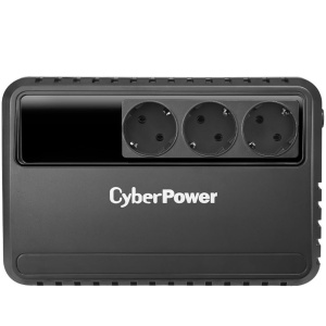 Источник бесперебойного питания (ИБП) CyberPower BU725E, Line-Interactive,
725VA/390W, 3 Schuko розетки, Black, 0.15х0.15х0.2м., 5кг.
