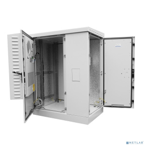 ЦМО Шкаф всепогодный напольный укомплектованный 24U (Ш1000хГ900) с эл. отсеком, комплектация ТК-IP54 (ШТВ-2-24.10.9-К3А3-ТК)