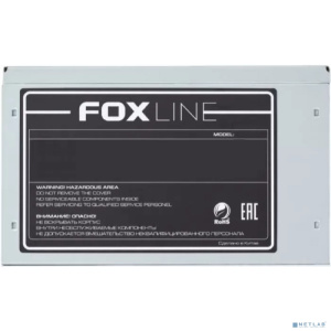Блок питания Foxline FZ500R 500W, ATX, NOPFC, 120FAN, 2xSATA, 2xPATA, 1xFDD, 24+4