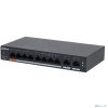 DAHUA DH-CS4010-8ET-60 8-портовый PoE коммутатор с функцией облачного управления L2, 8xRJ45 100Mb PoE, 2xRJ45 1Gb (uplink), суммарно 60Вт, коммутация