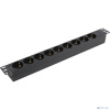 Exegate EX280853RUS Блок розеток ExeGate ServerPro PDU-19H907 Al-9S-C20, 19",1U,алюм, 9Schuko, С20