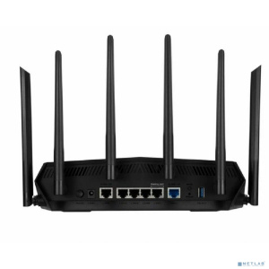 Роутер беспроводной ASUS TUF-AX6000, 5 LAN, 1000 Мбит/с, 2500 Мбит/с, 4 (802.11n), 5 (802.11ac), 6 (802.11ax), 1 x USB 3.2, 3G, 4G/LTE, IPv6 черный Роутер беспроводной ASUS TUF-AX6000, 5 LAN, 1000 Мбит/с, 2500 Мбит/с, 4 (802.11n), 5 (802.11ac), 6 (802.11ax), 1 x USB 3.2, 3G, 4G/LTE, IPv6 черный