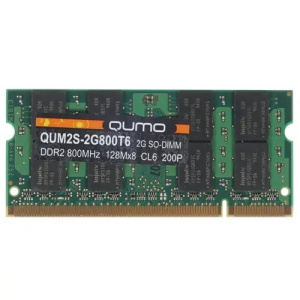 QUMO DDR2 SODIMM 2GB QUM2S-2G800T6 PC2-6400, 800MHz