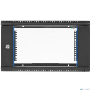 ЦМО Шкаф телекоммуникационный настенный разборный 6U (600х350) дверь стекло, цвет черный (ШРН-Э-6.350-9005) (1 коробка)