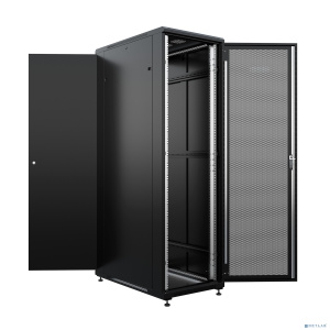 NTSS Шкаф напольный универсальный серверный NTSS R 22U 600х1000мм, 4 профиля 19, двери перфорированная и сплошная металл, боковые стенки съемные, регу