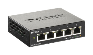 Коммутатор D-LINK Коммутатор/ DGS-1100-05V2 EasySmart L2 Switch 5х1000Base-T