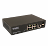 Коммутатор Gigabit Ethernet OSNOVO SW-70802/L2 Управляемый (L2+) коммутатор Gigabit Ethernet на 10 портов.Порты: 8 x GE (10/100/1000Base-T) + 2 x GE (