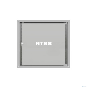 NTSS Шкаф настенный телекоммуникационный NTSS LIME 18U 550х450х900мм, 2 профиля 19, дверь стеклянная, боковые стенки несъемные, разобранный, серый RAL