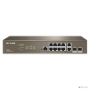IP-COM G5312F Коммутатор управляемый в стойку, 10*1Gbit RJ45, 2*SFP 1Gbit, console port