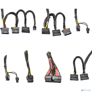 Exegate EX292150RUS Блок питания 450W ExeGate 80 PLUS® 450PPH-LT (ATX, APFC, КПД 82% (80 PLUS), 12cm fan, 24pin, (4+4)pin, PCIe, 5xSATA, 3xIDE, RTL, b