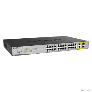 D-Link DGS-1026MP/B2A Неуправляемый коммутатор с 24 портами 10/100/1000Base-T, 2 комбо-портами 100/1000Base-T/SFP (24 порта PoE 802.3af/at, PoE-бюджет D-Link DGS-1026MP/B2A Неуправляемый коммутатор с 24 портами 10/100/1000Base-T, 2 комбо-портами 100/1000Base-T/SFP (24 порта PoE 802.3af/at, PoE-бюджет