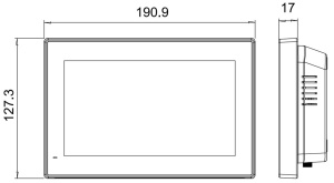 Панельный компьютер AFL3-W07A-AL-N1/P/PC/4G, дисплей 7”, 500кд/м², 1024 x 600, процессор Intel® Celeron® N3350 (2Mб Cache, до 2.4 ГГц, 6 Вт) , PoE IE