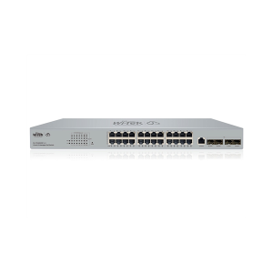 Коммутатор Wi-Tek WI-PCMS528F-L3, управляемый PoE бюджет 370Вт, 24GE PoE, 4SFP+ 10G, Cloud