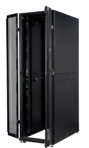 Серверная стойка Systeme Electric, Монтажный шкаф Uniprom, 48U-600/1070, боковые панели 4шт, черный