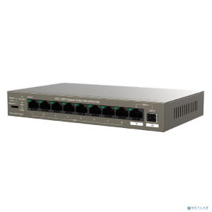 TENDA TEG1110PF-8-102W Коммутатор настольный 9-Ports 10/100/1000 Base-T + 1-Port 1000 Base-X SFP 8-Ports PoE(PoE бюджет 92W)