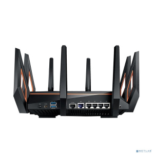 ASUS GT-AX11000 Tri-band WiFi 6(802.11ax) Gaming Router –World's first 10 Gigabit Wi-Fi router with a quad-core processor, 2.5G gaming port, DFS band,
