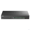 D-Link DMS-1250-10S/A1A/6KV Управляемый L2 коммутатор с 8 портами 10/100/1000/2.5GBase-T и 2 портами 10GBase-X SFP+