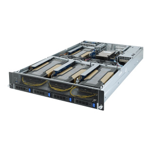Платформа системного блока Gigabyte G242-Z10 (rev. 100) 2U UP 4 x GPU Gen3 Server,NVIDIA® NGG Ready server,Single AMD EPYC 7002 series processor famil