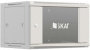 Шкаф коммутационный Бастион SKAT TB-6W660GF-G (4418) настенный 6U 600x600мм пер.дв.стекл металл направл.под винты 60кг серый 500мм 18.8кг 220град. 370