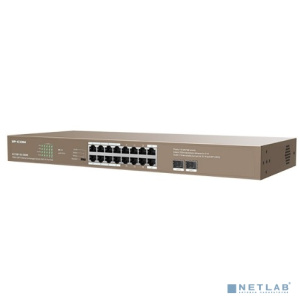 IP-COM G1118P-16-250W Коммутатор PoE неуправляемый 16-Ports 10/100/1000 Base-T + 2-Port 1000 Base-X SFP / 16-Ports PoE (PoE бюджет 230W)