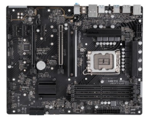 Asrock H670 PG Riptide, Socket 1700, Intel®H670, 4xDDR4-3200, HDMI+DP, 2xPCI-Ex16, 3xPCI-Ex1, 4xSATA3 (RAID 0/1/5/10), 3xM.2, 8 Ch Audio, GLan, (2+2)x